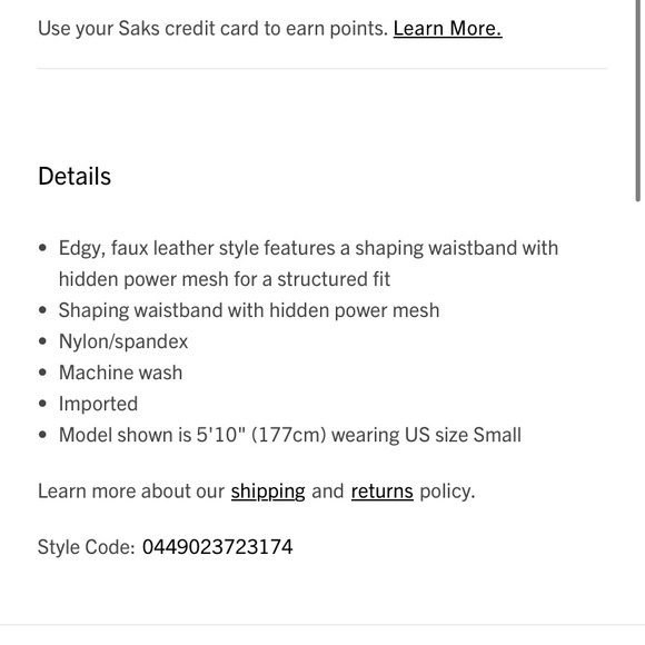 SPANX Glossy Black Leggings - Picture 9 of 9